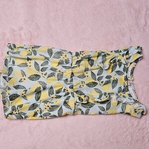 btween Yellow and Green Lemon Print Kids Romper